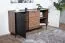 Commode design Mairenke 05 | Noyer & Noir mat | 79 x 150 x 40 cm | Rangement spacieux