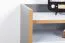 Table de chevet Caranx 11 | Blanc / Chêne / Anthracite | 57 x 47 x 42 cm | Rangement pratique
