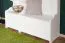 Vestiaire en pin massif blanc 29A | Avec miroir | 1 tiroir, 2 tablettes, 5 crochets | 200 x 113 x 35 cm