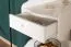 Vestiaire en pin massif blanc 29A | Avec miroir | 1 tiroir, 2 tablettes, 5 crochets | 200 x 113 x 35 cm
