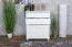 Commode pin massif laquée blanc | Junco 136 | 100 x 80 x 42 cm | 5 tiroirs | Design moderne