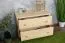 Commode / table de chevet en pin massif, naturel Junco 152 - Dimensions : 55 x 80 x 42 cm (H x L x P)