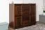 Commode pin massif couleur noyer Junco 164 | 6 compartiments | 4 tiroirs spacieux | 100 x 121 x 41 cm