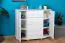Commode en pin massif blanc Junco 167 | 4 tiroirs, 6 niches | 100 x 120 x 47 cm | Style moderne