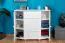Commode en pin massif blanc Junco 167 | 4 tiroirs, 6 niches | 100 x 120 x 47 cm | Style moderne