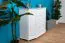 Commode en pin massif blanc Junco 167 | 4 tiroirs, 6 niches | 100 x 120 x 47 cm | Style moderne