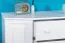 Commode en pin massif blanc Junco 167 | 4 tiroirs, 6 niches | 100 x 120 x 47 cm | Style moderne