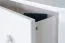 Commode en bois de pin massif blanc Junco 169 | 3 tiroirs & 4 compartiments | 78 x 140 x 47 cm