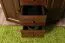 Commode 3 tiroirs et 4 compartiments Junco 171 | Pin massif noyer | 78 x 100 x 47 cm | Montage facile