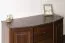 Commode 3 tiroirs et 4 compartiments Junco 171 | Pin massif noyer | 78 x 100 x 47 cm | Montage facile