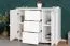 Commode blanche Junco 171 | Pin massif | 78 x 100 x 47 cm | 3 tiroirs & 4 niches | Robuste & moderne