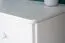 Commode pin massif blanc Junco 178 | 3 tiroirs, 2 compartiments | 78x90x42 cm | Montage facile | Stable et spacieuse