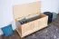 Coffre en pin massif naturel | Design moderne | 50 x 120 x 48 cm | Rangement robuste