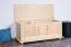 Coffre en pin massif naturel | Design moderne | 50 x 120 x 48 cm | Rangement robuste