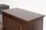 Coffre robuste en pin massif laqué noyer 181 | 50 x 87 x 46 cm | Finition haut de gamme | Longue durée de vie