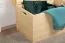 Coffre en pin massif naturel 183 | 77 x 54 x 50 cm | Finition artisanale | Montage facile