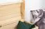 Coffre en pin massif naturel 183 | 77 x 54 x 50 cm | Finition artisanale | Montage facile