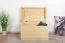 Coffre en pin massif naturel 183 | 77 x 54 x 50 cm | Finition artisanale | Montage facile