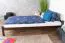 Lit enfant ou adolescent en pin massif | Sommier inclus | 90 x 200 cm | Finition noyer | Montage facile | Très stable