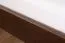 Lit d’appoint moderne finition noyer | Pin massif 101 | Sommier inclus | 90 x 200 cm | Structure robuste