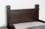 Lit d’appoint moderne finition noyer | Pin massif 101 | Sommier inclus | 90 x 200 cm | Structure robuste
