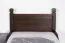 Lit d’appoint moderne finition noyer | Pin massif 101 | Sommier inclus | 90 x 200 cm | Structure robuste