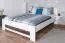 Lit junior en hêtre massif blanc 110 | Sommier inclus | Couchage 160 x 200 cm