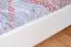 Lit pour adolescent blanc en pin massif 112 | 180 x 200 cm | Sommier inclus | Montage rapide | Design moderne