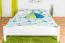 Lit pour adolescent blanc en pin massif 112 | 180 x 200 cm | Sommier inclus | Montage rapide | Design moderne