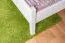 Lit pour adolescent blanc en pin massif 112 | 180 x 200 cm | Sommier inclus | Montage rapide | Design moderne