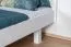 Lit junior en bois massif de hêtre 116 blanc | 180 x 200 cm | Design moderne | Montage facile | Sommier inclus