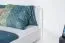 Lit junior en bois massif de hêtre 116 blanc | 180 x 200 cm | Design moderne | Montage facile | Sommier inclus