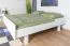 Lit junior en bois massif de hêtre 116 blanc | 180 x 200 cm | Design moderne | Montage facile | Sommier inclus
