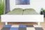 Lit junior en bois massif de hêtre 116 blanc | 180 x 200 cm | Design moderne | Montage facile | Sommier inclus