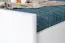 Lit junior en bois massif de hêtre 116 blanc | 180 x 200 cm | Design moderne | Montage facile | Sommier inclus