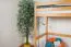 Lit d'enfant / Lit mezzanine pin massif, couleur aulne 120 - Dimensions 90 x 200 cm