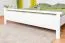 Lit junior moderne en pin massif 69 | Blanc | 180 x 200 cm | Sommier inclus | Haute stabilité