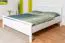 Lit junior moderne en pin massif 69 | Blanc | 180 x 200 cm | Sommier inclus | Haute stabilité