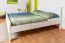 Lit junior moderne en pin massif 69 | Blanc | 180 x 200 cm | Sommier inclus | Haute stabilité