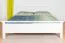 Lit junior moderne en pin massif 69 | Blanc | 180 x 200 cm | Sommier inclus | Haute stabilité