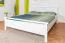 Lit junior moderne en pin massif 69 | Blanc | 180 x 200 cm | Sommier inclus | Haute stabilité