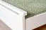 Lit junior moderne en pin massif 69 | Blanc | 180 x 200 cm | Sommier inclus | Haute stabilité