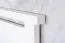 Lit simple en bois massif, lit d'appoint moderne en pin massif 70, blanc, sommier à lattes inclus, surface de couchage 90 x 200 cm