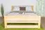 Lit enfant/adolescent en pin massif naturel 71 | 140 x 200 cm | Design moderne | Sommier inclus