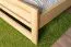 Lit enfant/adolescent en pin massif naturel 71 | 140 x 200 cm | Design moderne | Sommier inclus