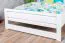 Lit junior en pin massif blanc | 160 x 200 cm | Avec sommier | Montage facile | Lit jeune pin massif 71