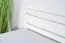 Lit junior en pin massif blanc | 160 x 200 cm | Avec sommier | Montage facile | Lit jeune pin massif 71
