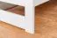 Lit enfant et adolescent en pin massif blanc | Design moderne | 80 x 200 cm | Sommier inclus | Haute qualité