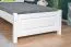 Lit enfant blanc moderne en pin massif 78 | Sommier à lattes inclus | Couchage 80 x 200 cm | Stable