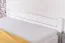 Lit junior blanc en pin massif 83 | 180 x 200 cm | Sommier inclus | Design moderne | Robuste et facile à assortir
